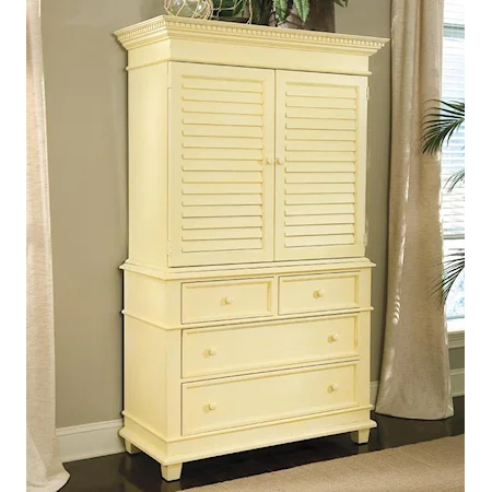 Single Dresser with Door Hutch